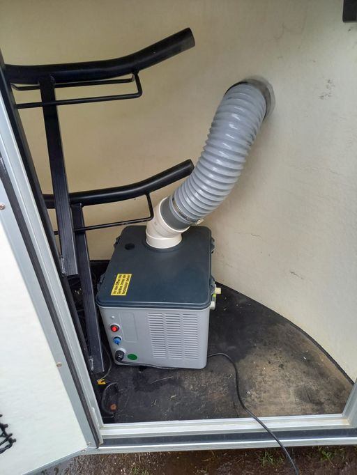 Solevernebler in der mobilen Inhalationskammer