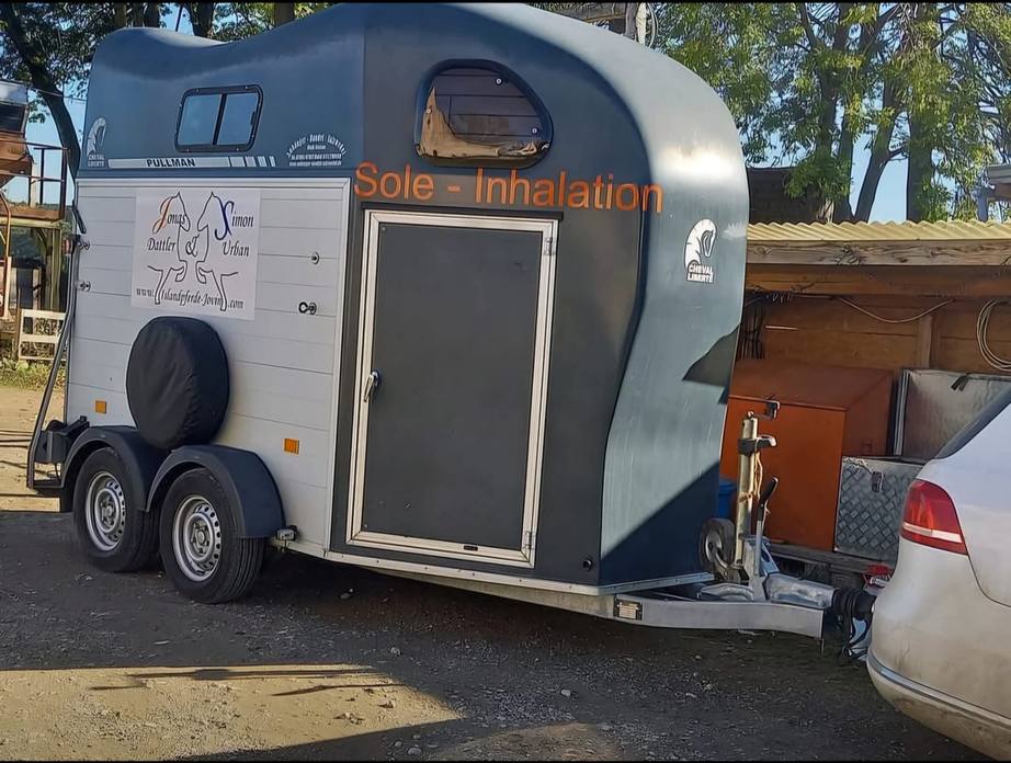 Mobile Sole-Inhalationskammer am Stall